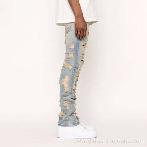 Style Washed Skinny Jeans Vintage Jeans Men